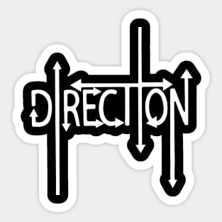 Direction Sticker